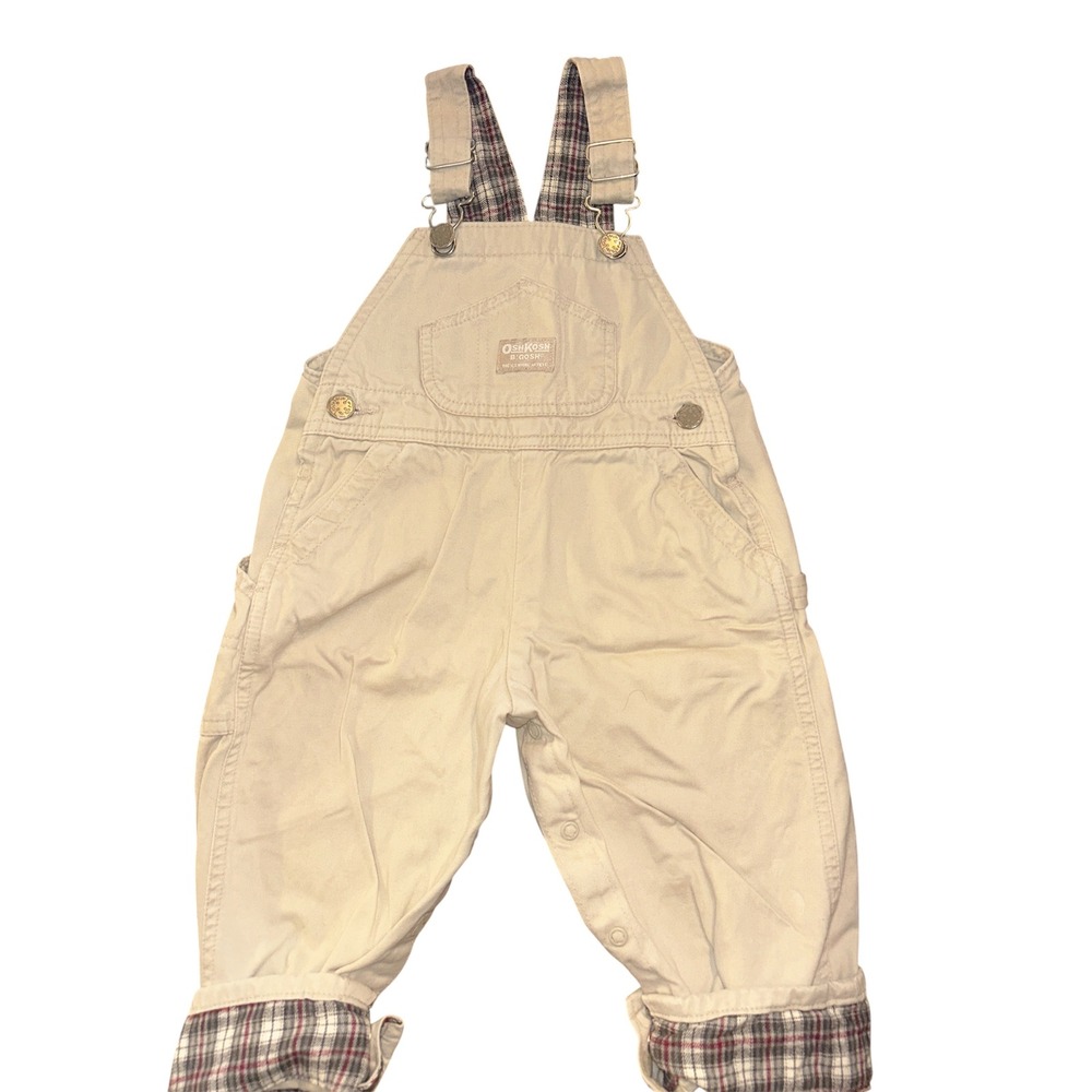 24M VTG khaki OshKosh B'gosh overalls